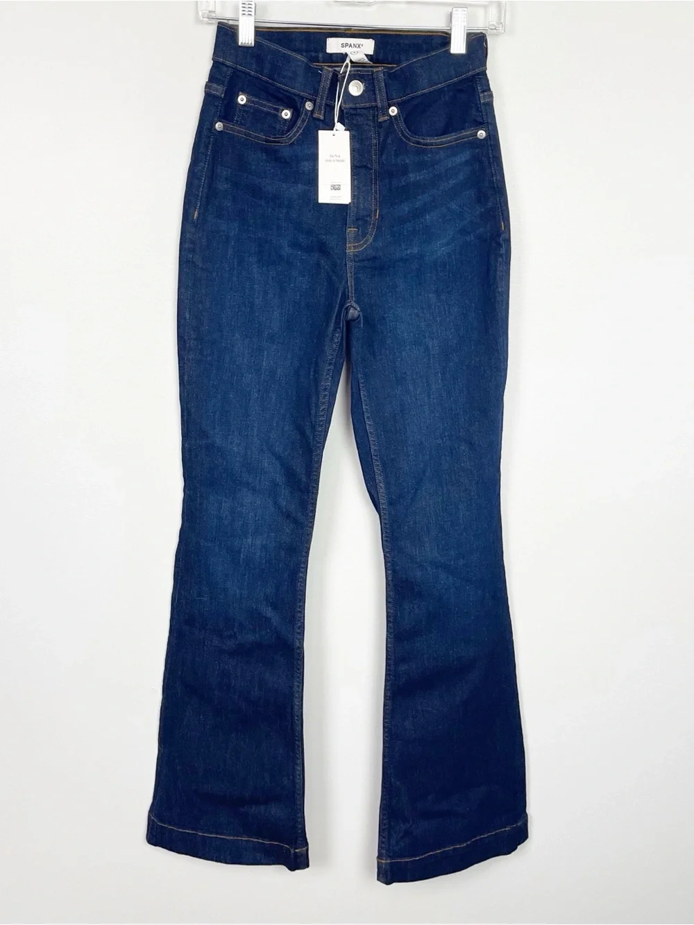 SPANX Flare Jeans NWT Size 4 – Hayward Wash High Rise Shaping Denim